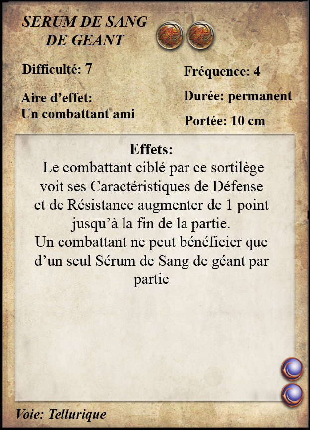 Sérum de Sang de Géant